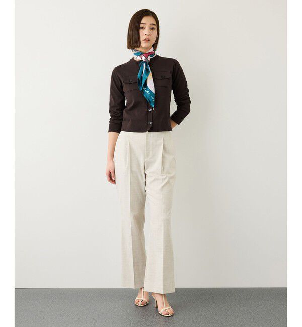 ROPE「ポケットディテールコンパクトカーディガン/イージーケア」|カーディガン|