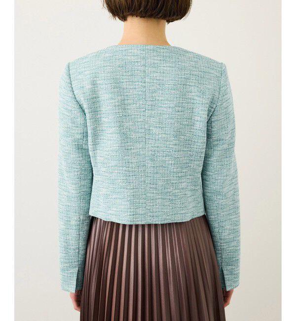 ROPE「ツイードノーカラージャケット」|ノーカラージャケット|