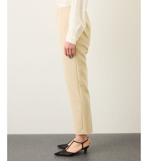 ROPE「ダブルクロスストレッチペンシルパンツ/接触冷感・イージーケア・セットアップ対応」|チノ|