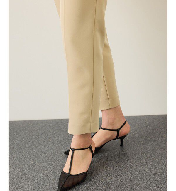 ROPE「ダブルクロスストレッチペンシルパンツ/接触冷感・イージーケア・セットアップ対応」|チノ|