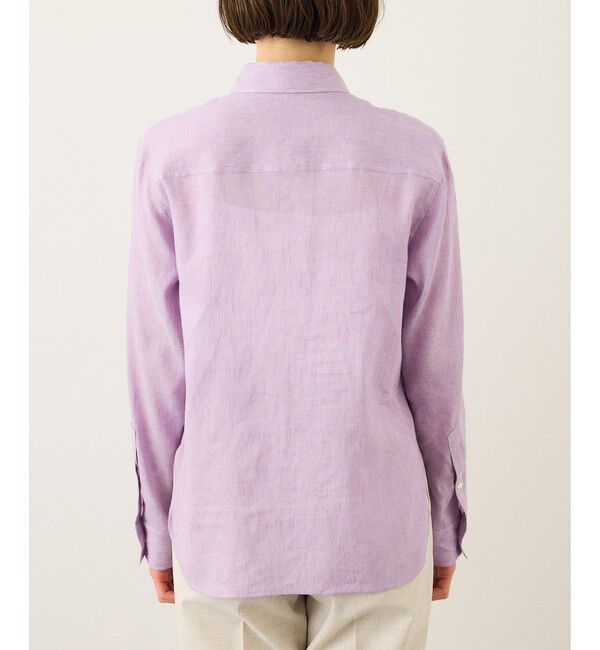 ROPE「リネンシルクコットンシャツ(無地＆ストライプ)/イージーケア・セットアップ対応」|シャツ・ブラウス|