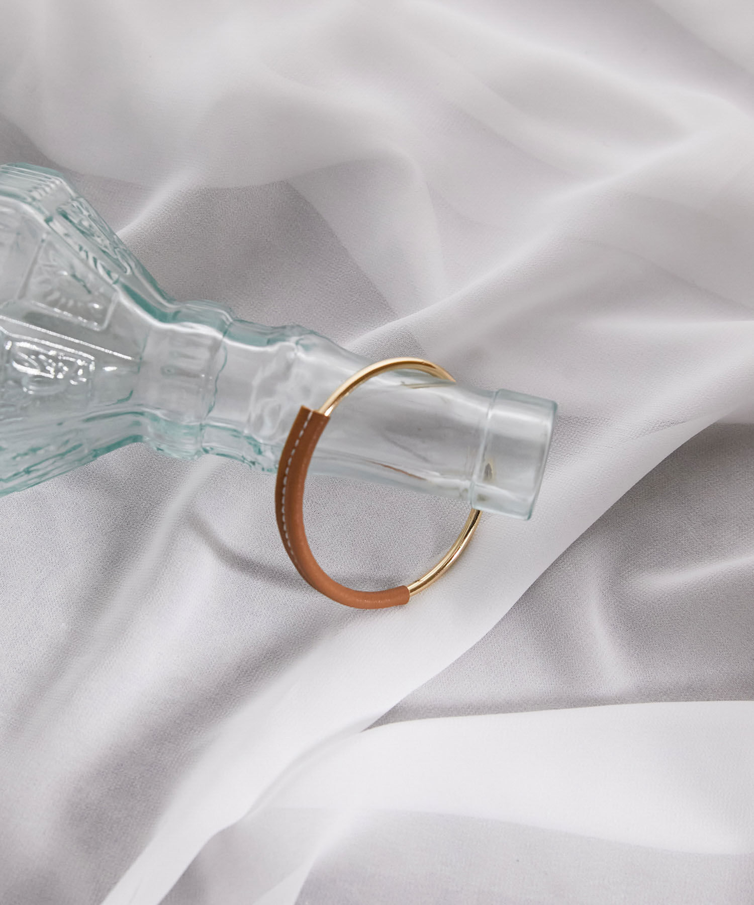 VIS「フェイクレザーバングル」|ブレスレット・バングル|キャメル(25)