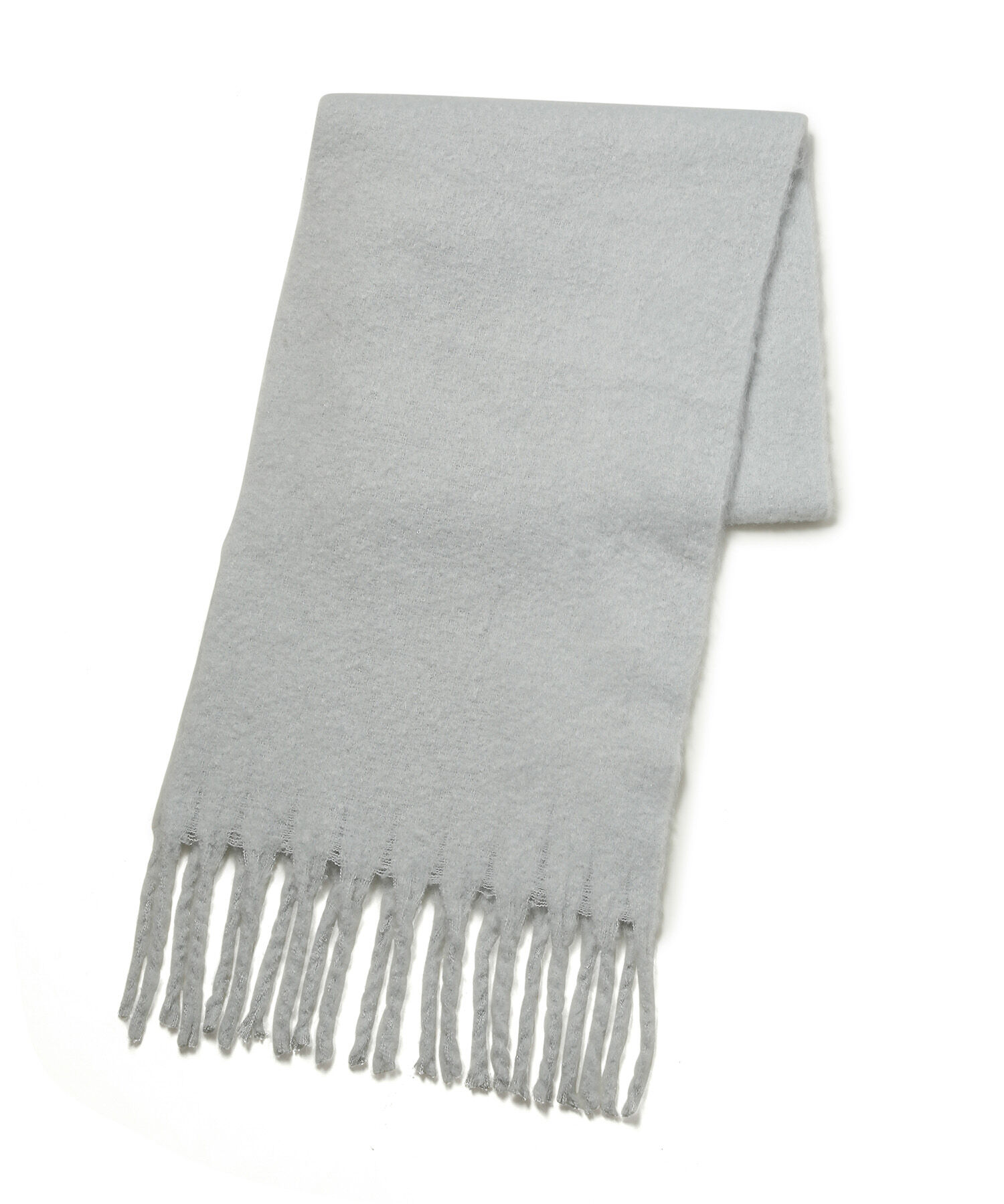 VIS「リサイクルポリふわふわ太フリンジマフラー」|マフラー|