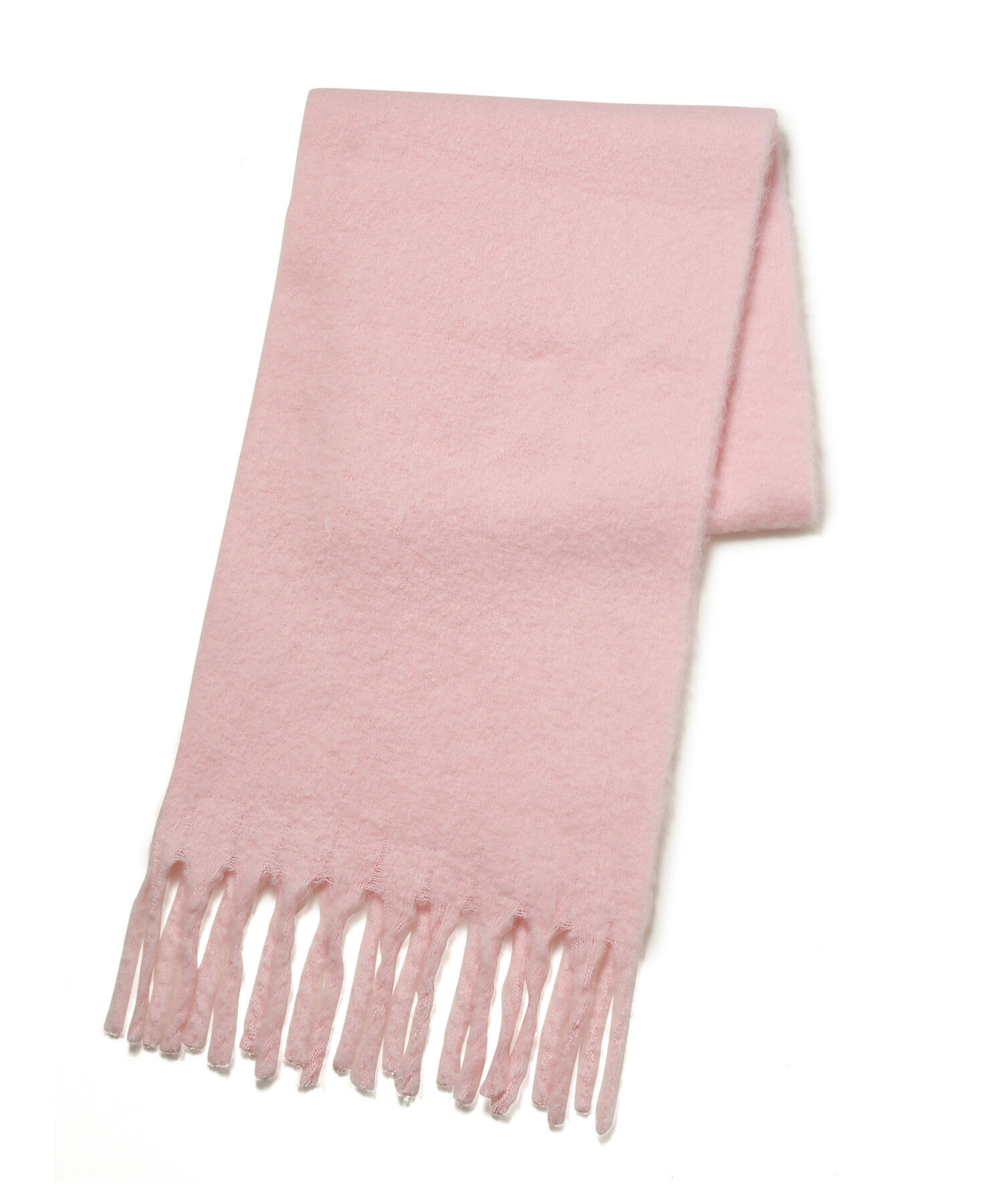 VIS「リサイクルポリふわふわ太フリンジマフラー」|マフラー|