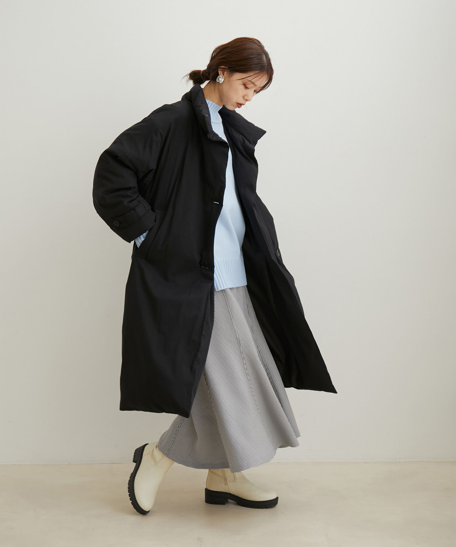 VIS「【保温機能綿】スタンドカラーパデットコート」|その他|