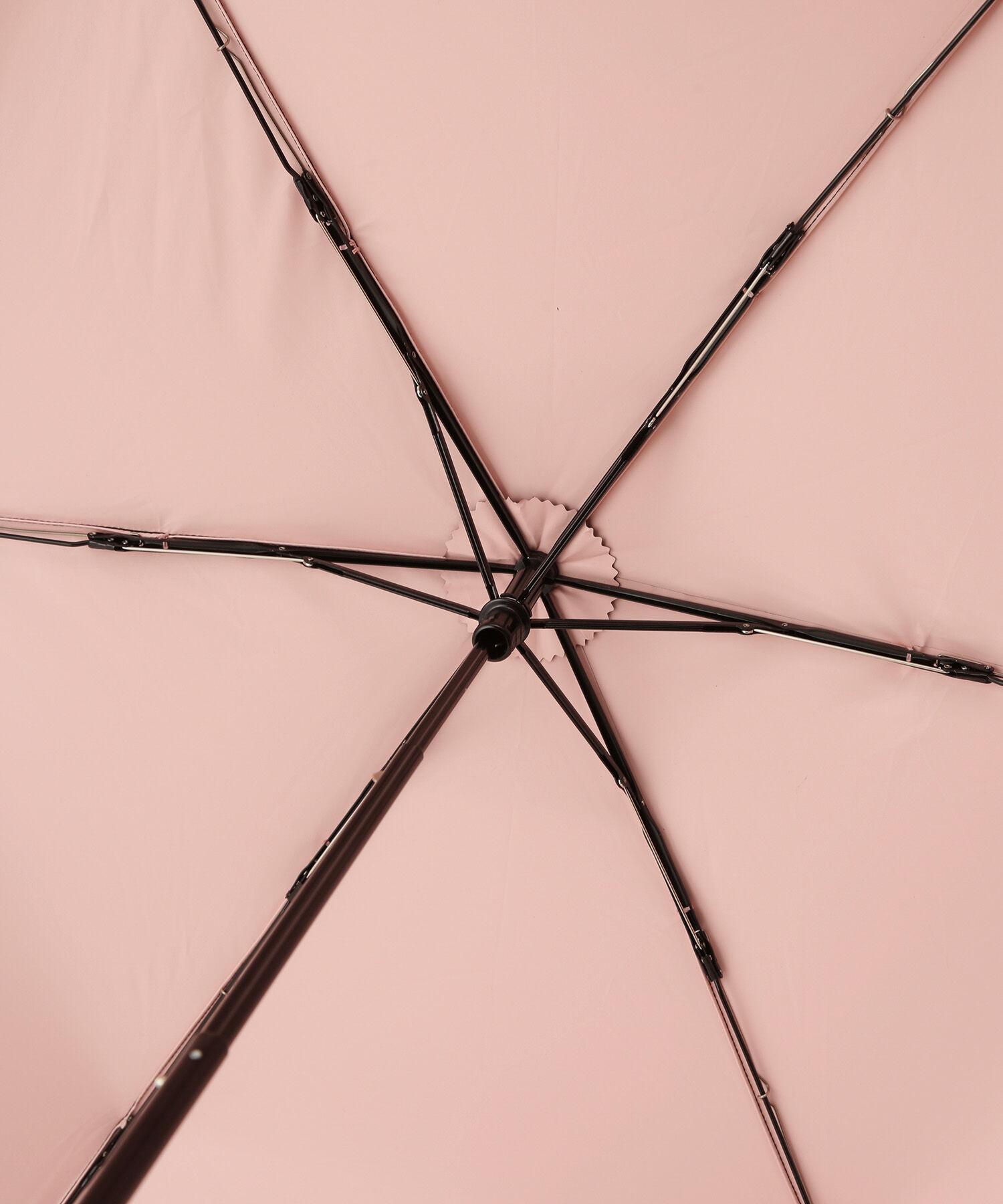 VIS「【晴雨兼用/遮光率100%】バンブーハンドルコンパクト折り畳み傘」|傘|