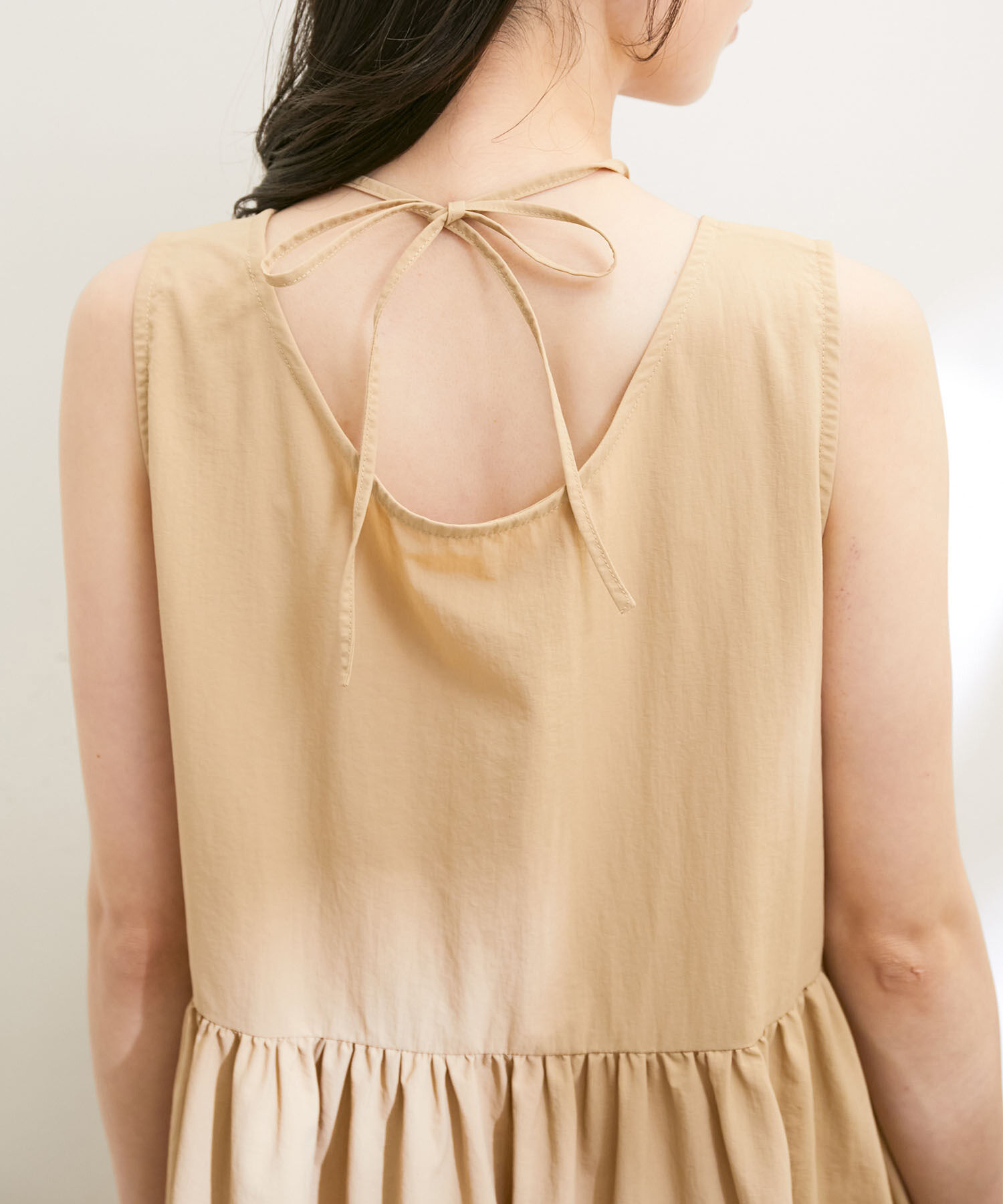 VIS「【選べる着丈・マルチWAY】ニットベスト付きワンピース【洗える】」|ワンピース|