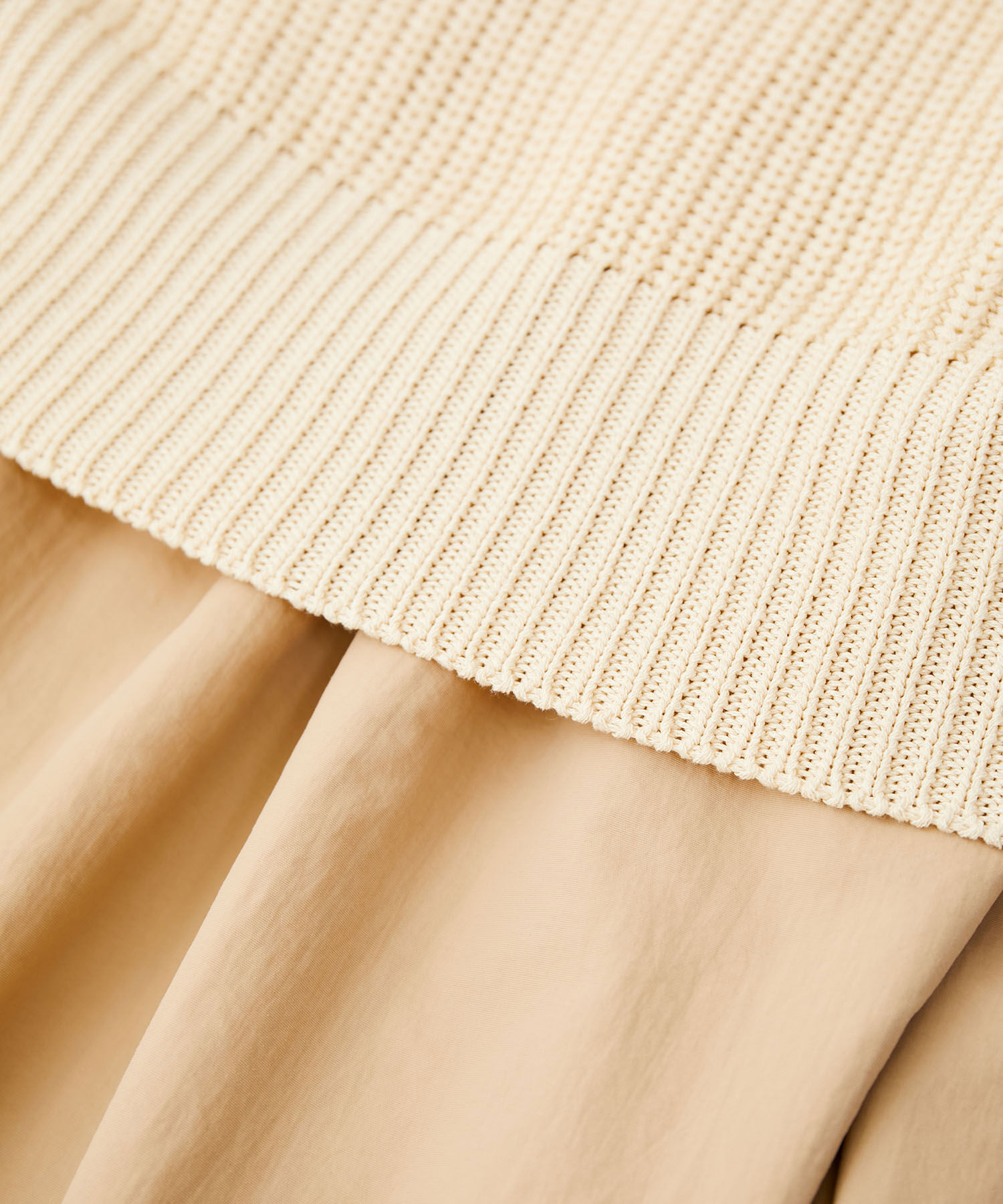 VIS「【選べる着丈・マルチWAY】ニットベスト付きワンピース【洗える】」|ワンピース|