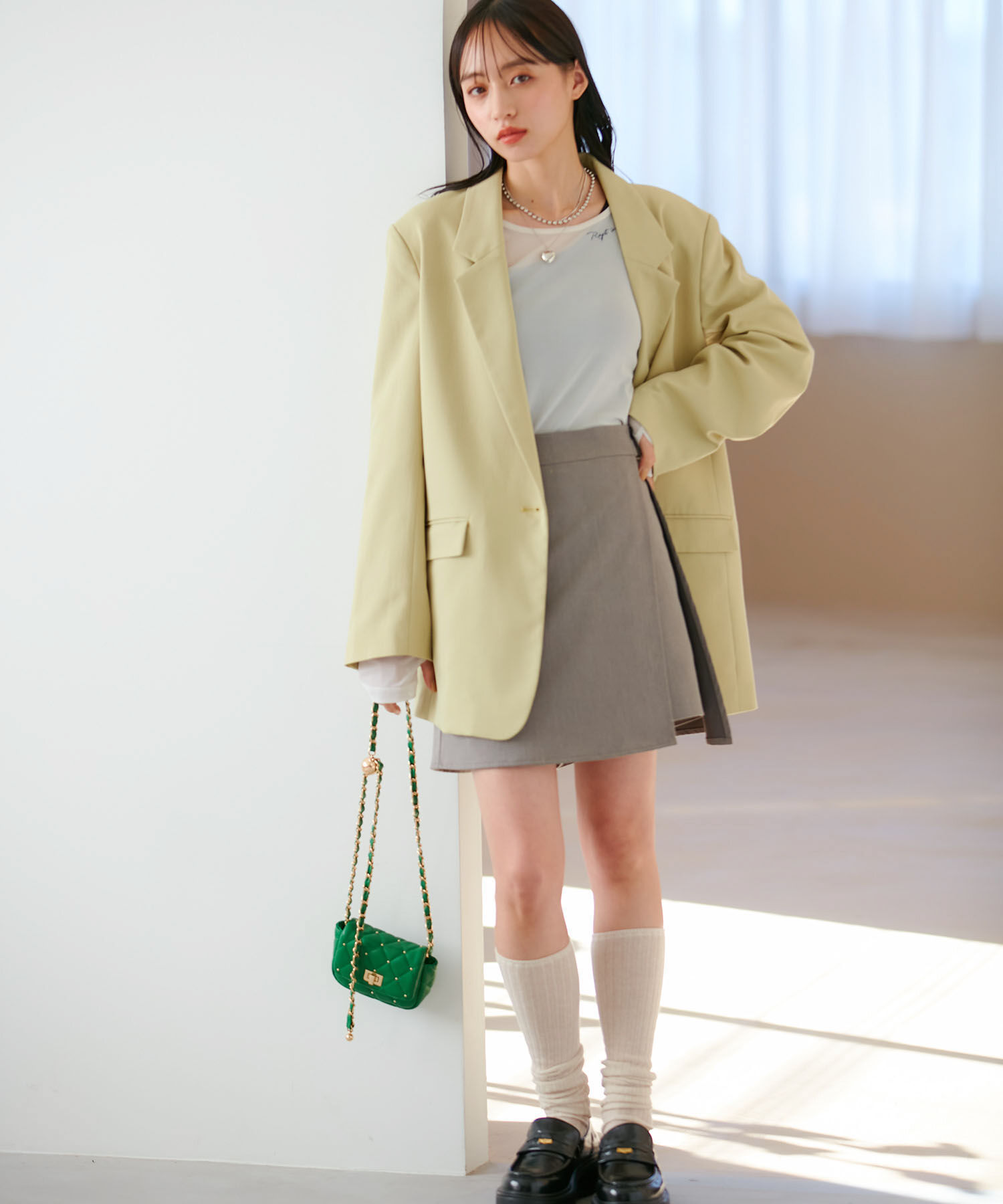 VIS「【洗える】シアータトゥートップス」|Tシャツ・カットソー|