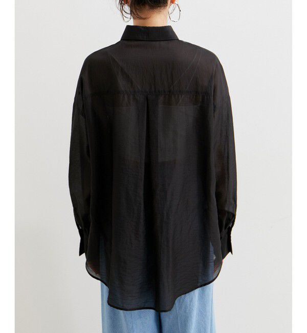 VIS「メタル釦シンプルシアーシャツ」|シャツ・ブラウス|