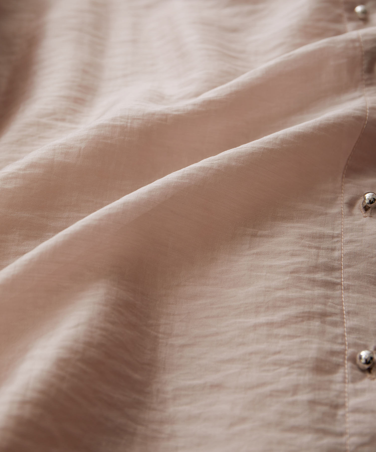 VIS「メタル釦シンプルシアーシャツ」|シャツ・ブラウス|