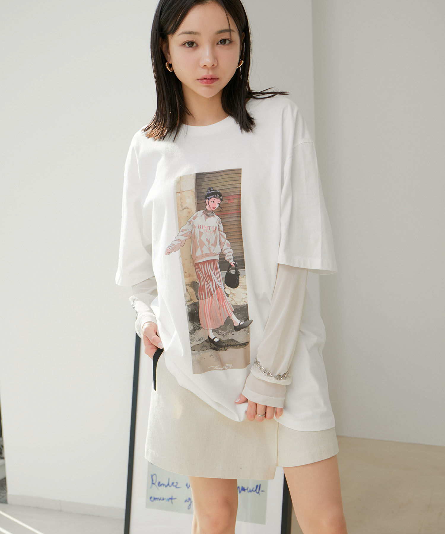 VIS「【tree13】アソートプリントTシャツ【洗える】」|Tシャツ・カットソー|