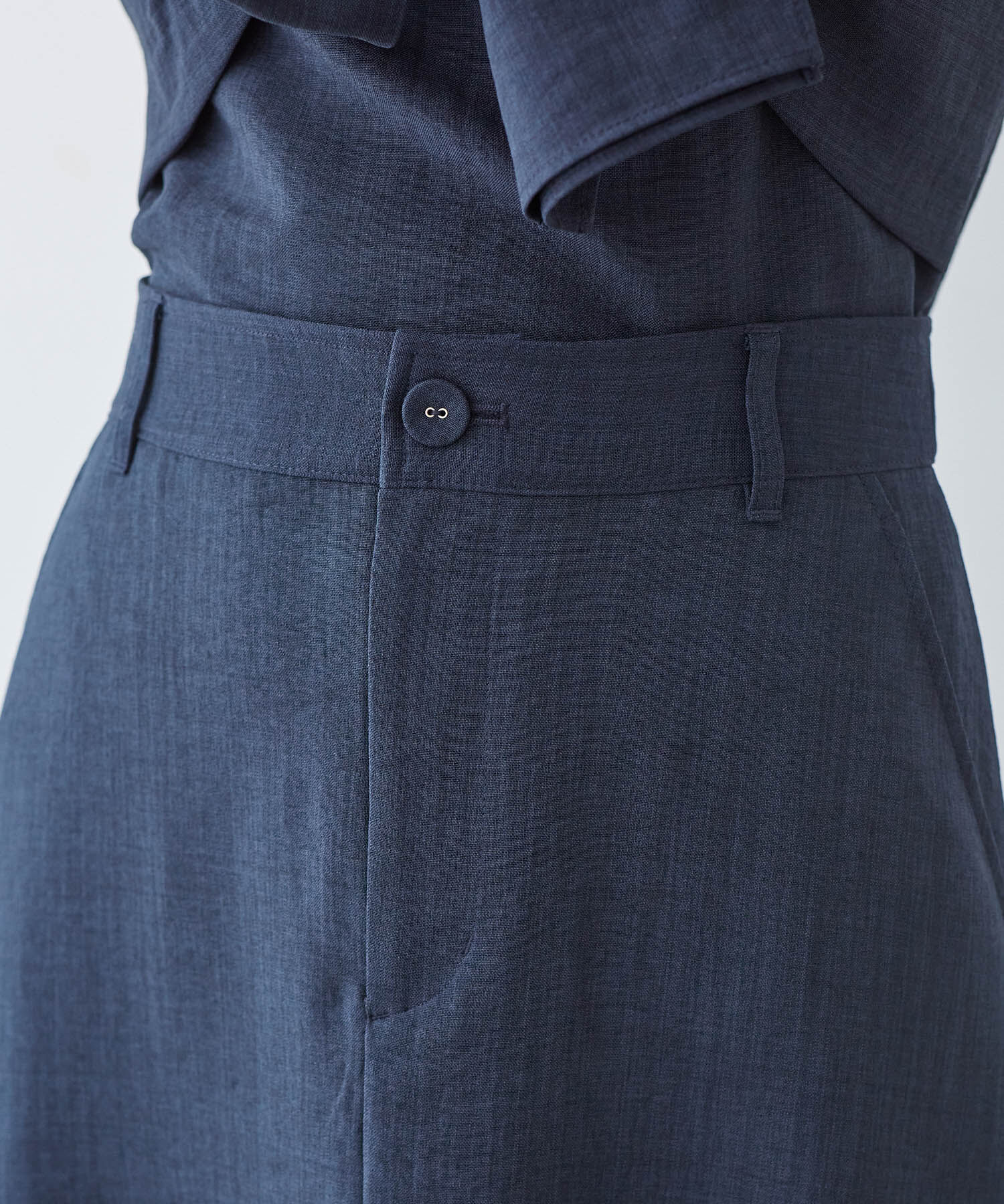 VIS「美easyリネンライクAラインスカート【洗える】【低身長～高身長】」|スカート|