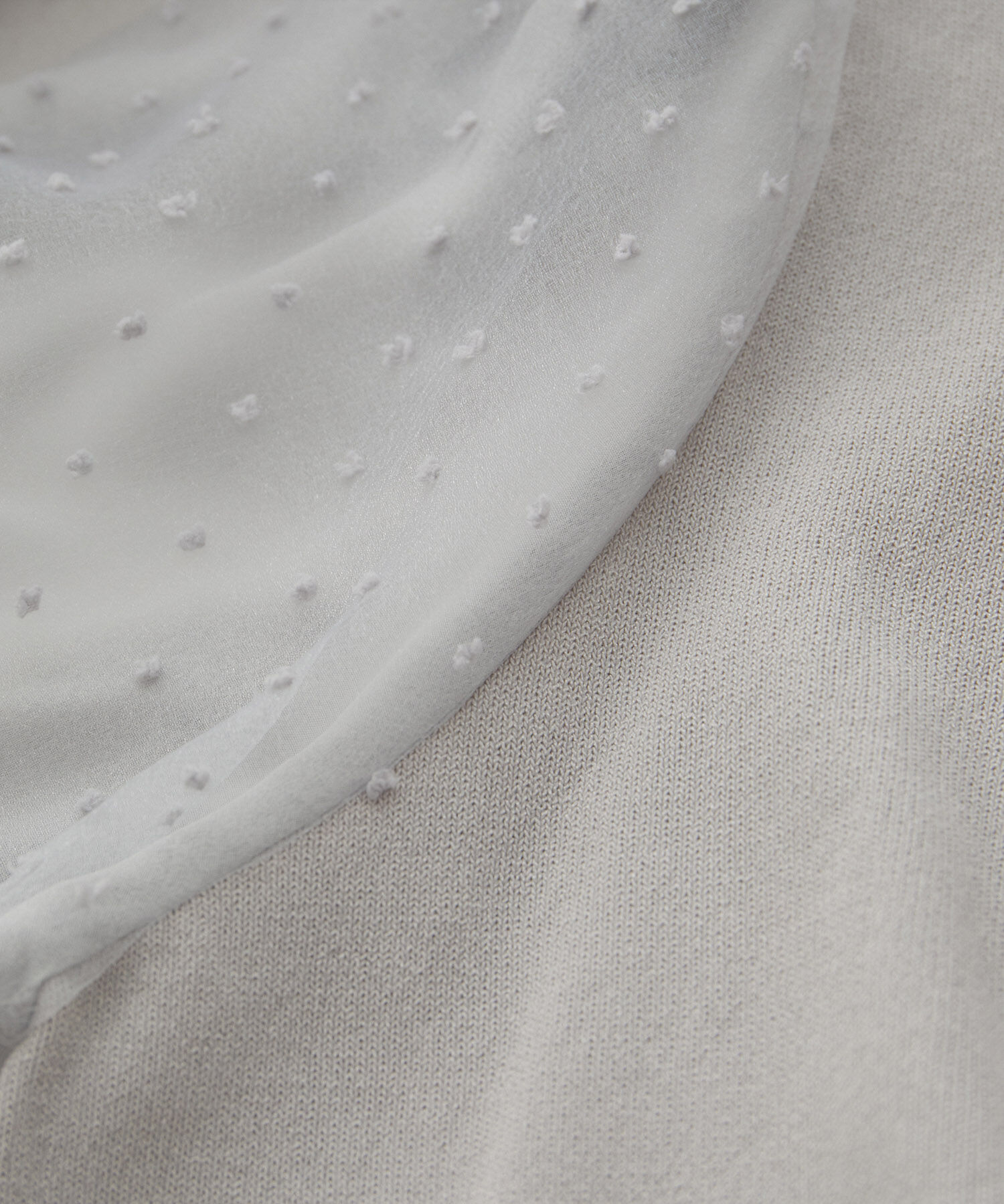 VIS「【夏トップス総選挙/お気に入り登録No.1】袖シアードッキングニット」|ニット・セーター|