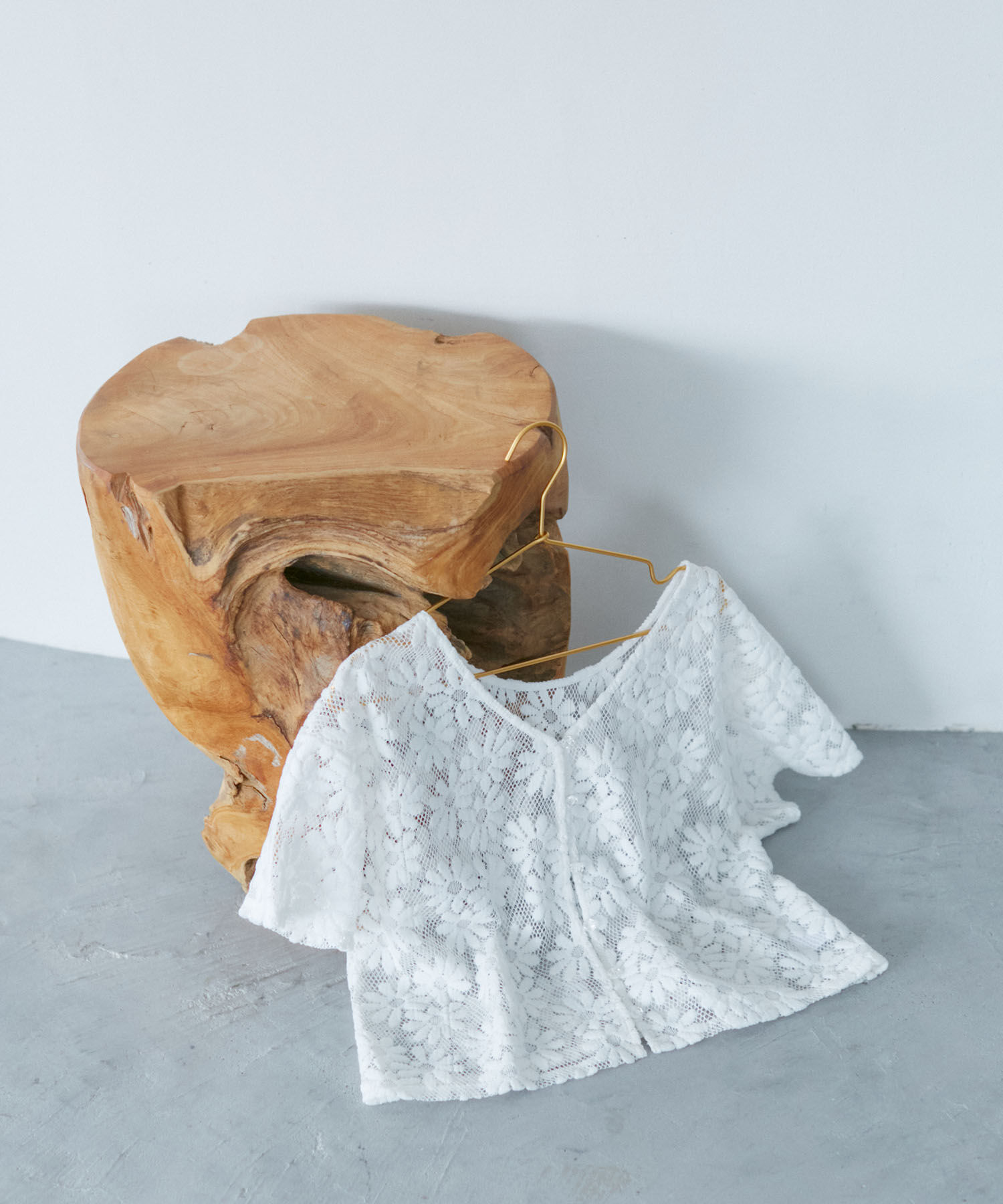 VIS「【前後2WAY】フラワーレースブラウス【洗える】」|シャツ・ブラウス|