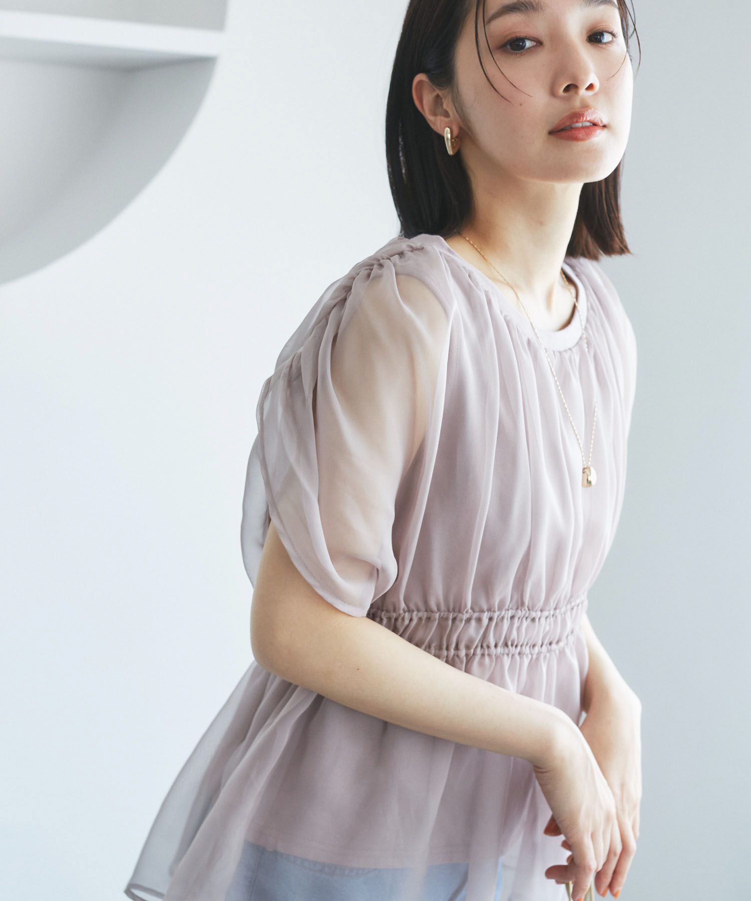 VIS「【洗える】シアードッキングプルオーバー」|Tシャツ・カットソー|