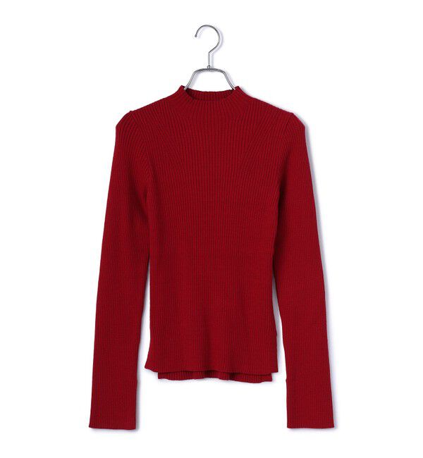 VIS「【新色追加】リブニットプチハイネックプルオーバー【低身長向けサイズ有】」|ニット・セーター|