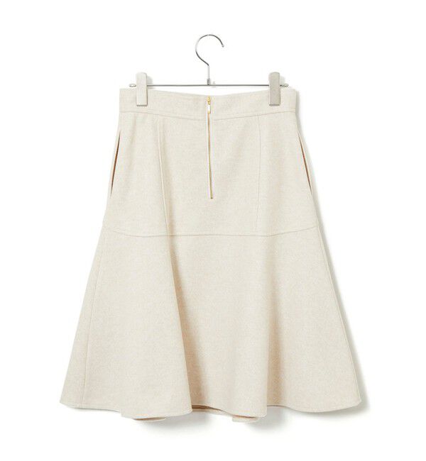 VIS「【洗える】ジャージメルトンニーレングスセミフレアスカート」|スカート|