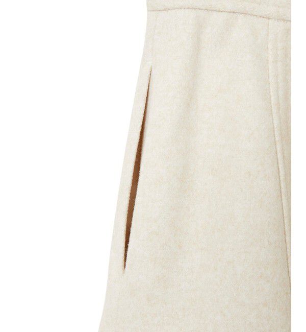 VIS「【洗える】ジャージメルトンニーレングスセミフレアスカート」|スカート|