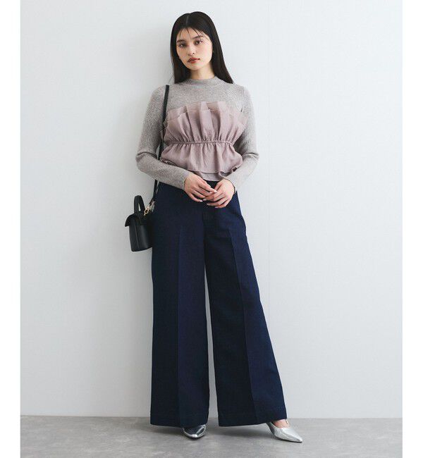 VIS「旬なレイヤードスタイルが叶う！ビスチェドッキングニット/洗える」|ニット・セーター|