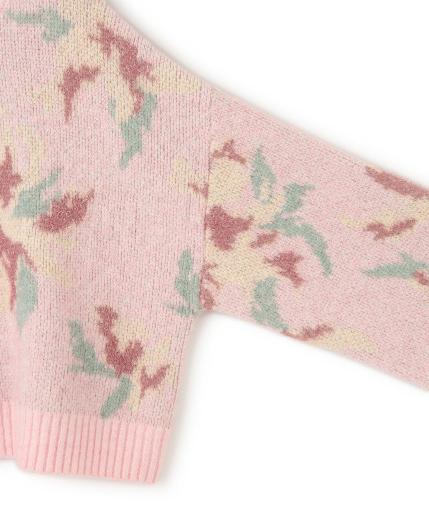 VIS「フラワージャガードニットプルオーバー」|ニット・セーター|