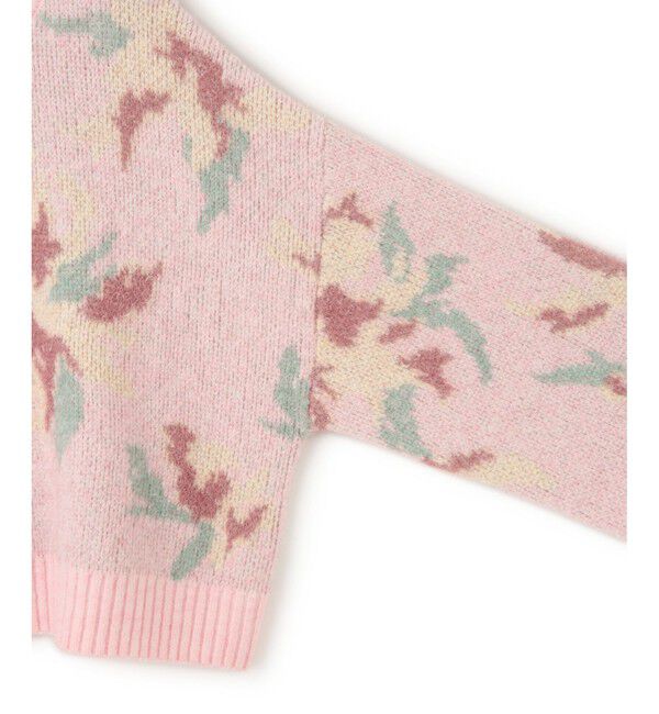 VIS「フラワージャガードニットプルオーバー」|ニット・セーター|