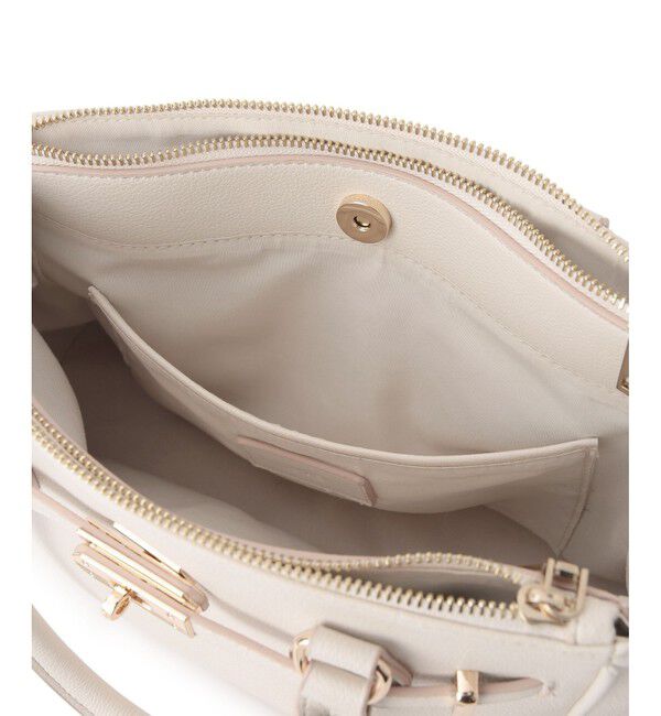 VIS「【新色追加】【2WAY】フロント金具3層トートバッグ」|ショルダー・メッセンジャー|