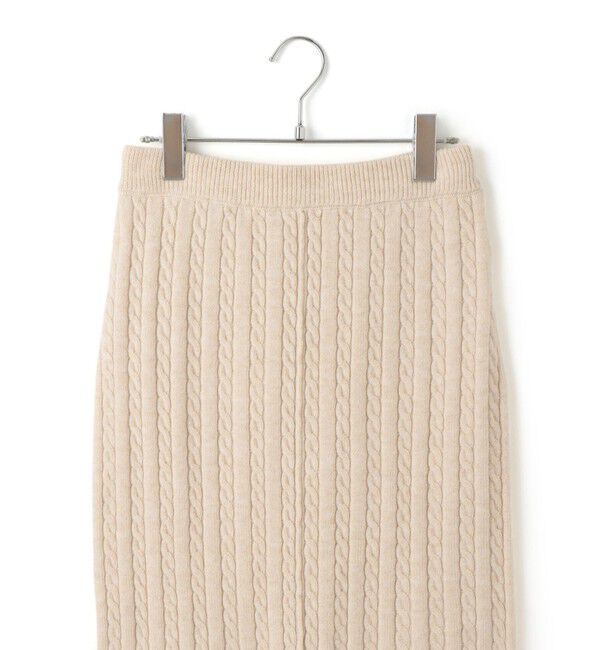 VIS「【DILIGENCE PARLOUR】VIS別注モデルローズ刺繍ポロケーブルニットスカート【セットアップ対応】」|スカート|