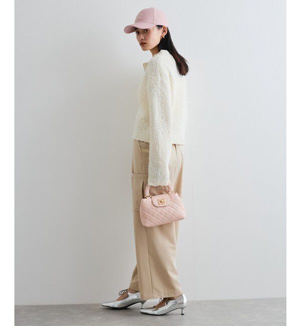 VIS「リボンヤーンジップリブネックカーディガン」|カーディガン|