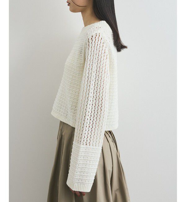 VIS「透かし編みニットプルオーバー」|ニット・セーター|