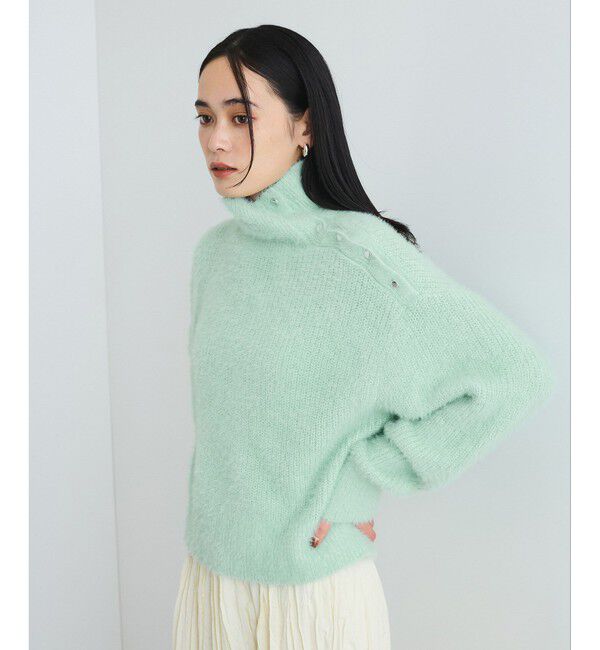 VIS「メタルボタンニットプルオーバー」|ニット・セーター|