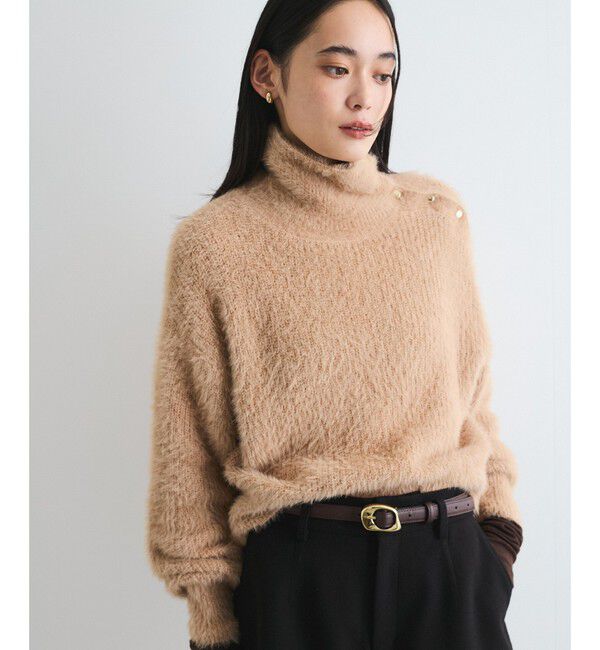 VIS「メタルボタンニットプルオーバー」|ニット・セーター|