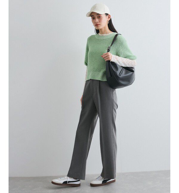 VIS「【洗える】アイレットブークレコンパクトニット」|Tシャツ・カットソー|