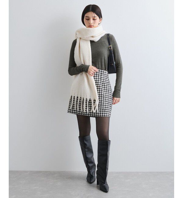 VIS「【静電気防止/洗える 】ハイネック裏起毛テレコカットソー」|Tシャツ・カットソー|