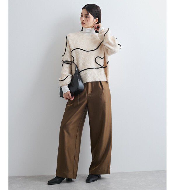 VIS「【静電気防止/洗える 】ハイネック裏起毛テレコカットソー」|Tシャツ・カットソー|