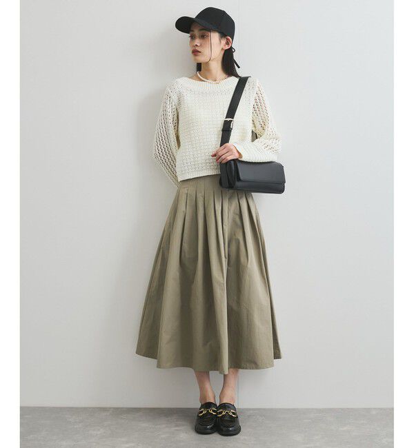 VIS「【洗える】タックプリーツフレアスカート」|スカート|