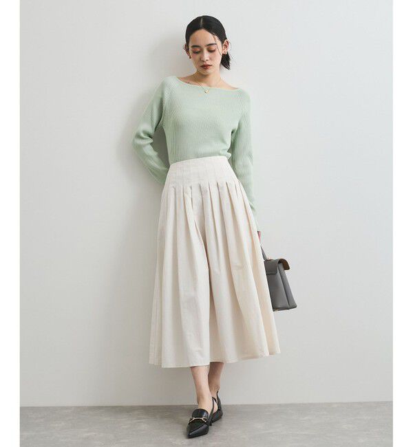 VIS「【洗える】タックプリーツフレアスカート」|スカート|