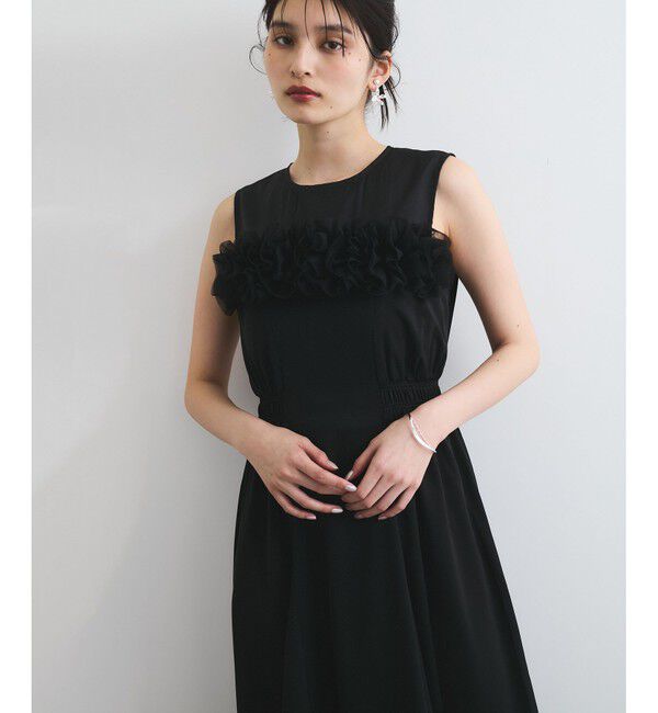 VIS「【VIS DRESS】チュールフラワードッキングワンピース」|ワンピース|クロメイン