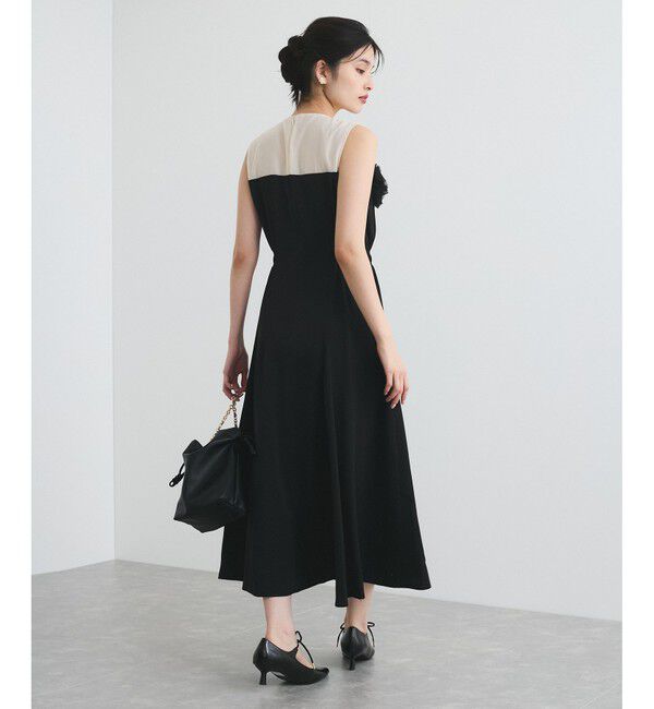 VIS「【VIS DRESS】チュールフラワードッキングワンピース」|ワンピース|