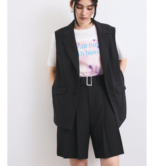 VIS「【セットアップ対応】サイド深スリットジレベスト」|ベスト・ジレ|クロメイン