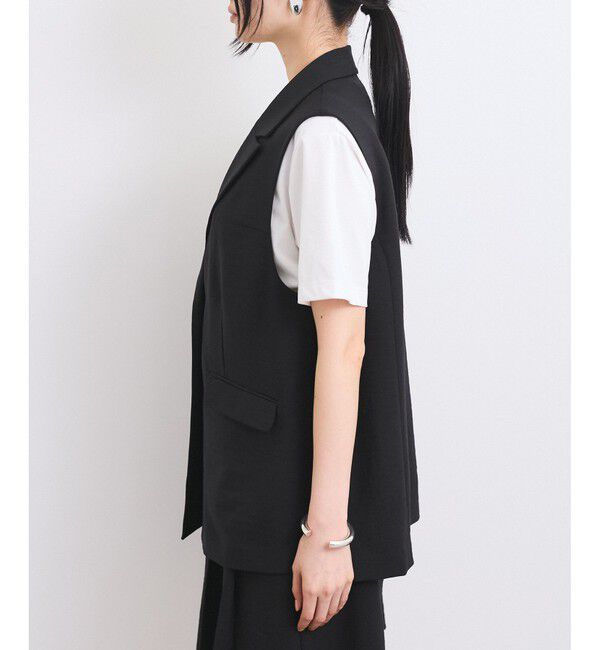 VIS「【セットアップ対応】サイド深スリットジレベスト」|ベスト・ジレ|