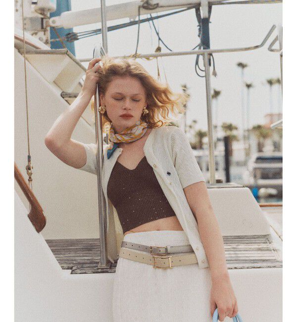 VIS「【POLO BCS】VIS別注ハーフスリーブミニケーブルカーディガン」|カーディガン|