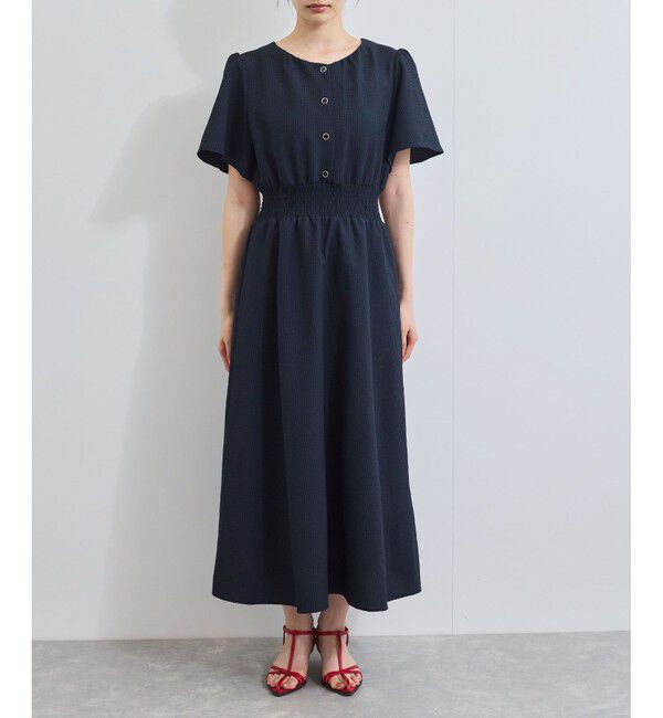 VIS「フレアスリーブサッカーワンピース」|ワンピース|