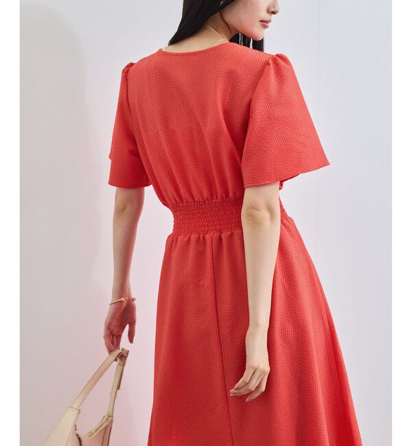 VIS「フレアスリーブサッカーワンピース」|ワンピース|