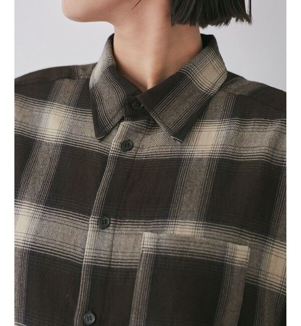 VIS「オンブレチェックオーバーシャツ」|シャツ・ブラウス|