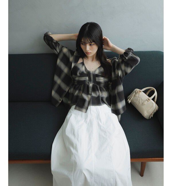 VIS「オンブレチェックオーバーシャツ」|シャツ・ブラウス|