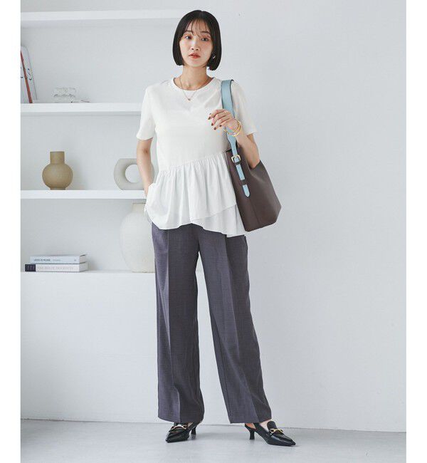 VIS「ペプラムドッキングプルオーバー」|Tシャツ・カットソー|