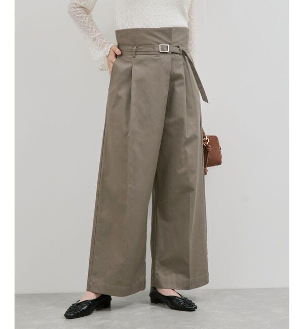 VIS「【洗える】2WAYラップデザインパンツ」|チノ|