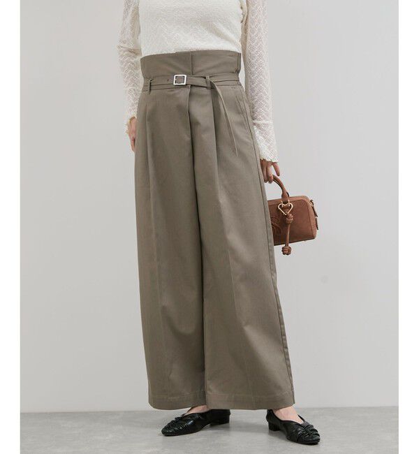 VIS「【洗える】2WAYラップデザインパンツ」|チノ|