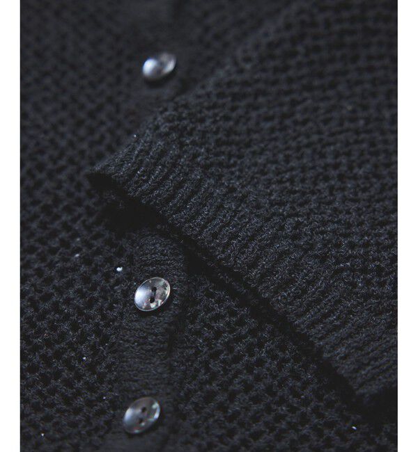 VIS「【WEB/一部店舗限定】配色ラメポロ襟カーディガン/美シルエット」|カーディガン|